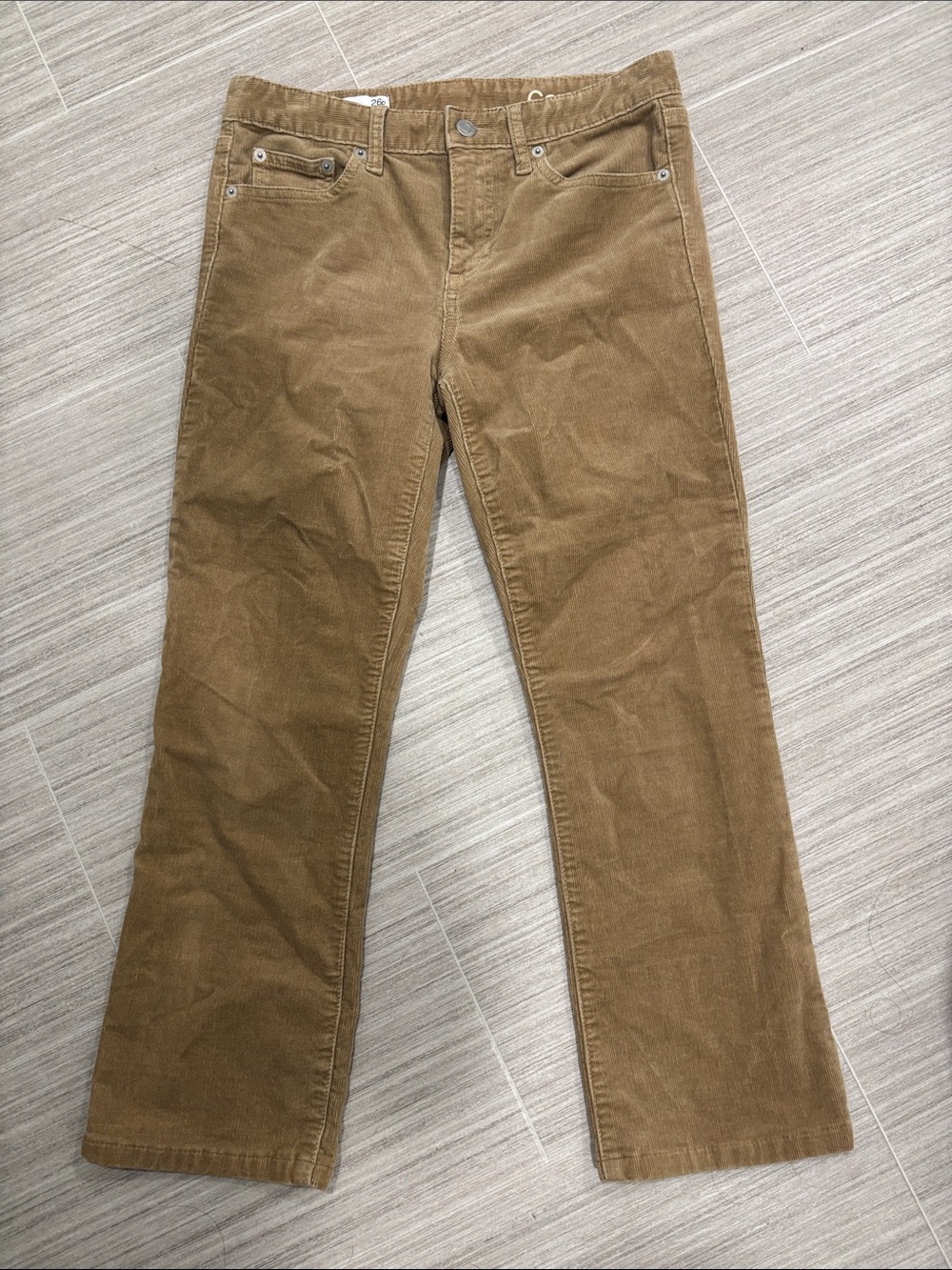 GAP Perfect Boot Corduroy Jeans in Tan